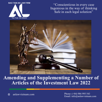 Amending and Supplementing a Number of Articles of the Investment Law 2022