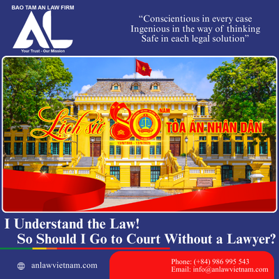 I Understand the Law – So Should I Go to Court Without a Lawyer? Criminal Law Firm | Defense Attorney Lawyers Vietnam
